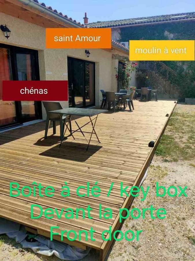 Au Coeur Des Vignes Chenas Du Beaujolais Διαμέρισμα La Chapelle-de-Guinchay Εξωτερικό φωτογραφία